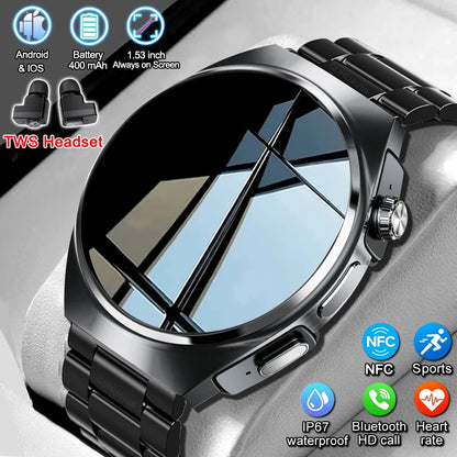 2in1 Smartwatch TWS Earbuds HR & SpO Bluetooth