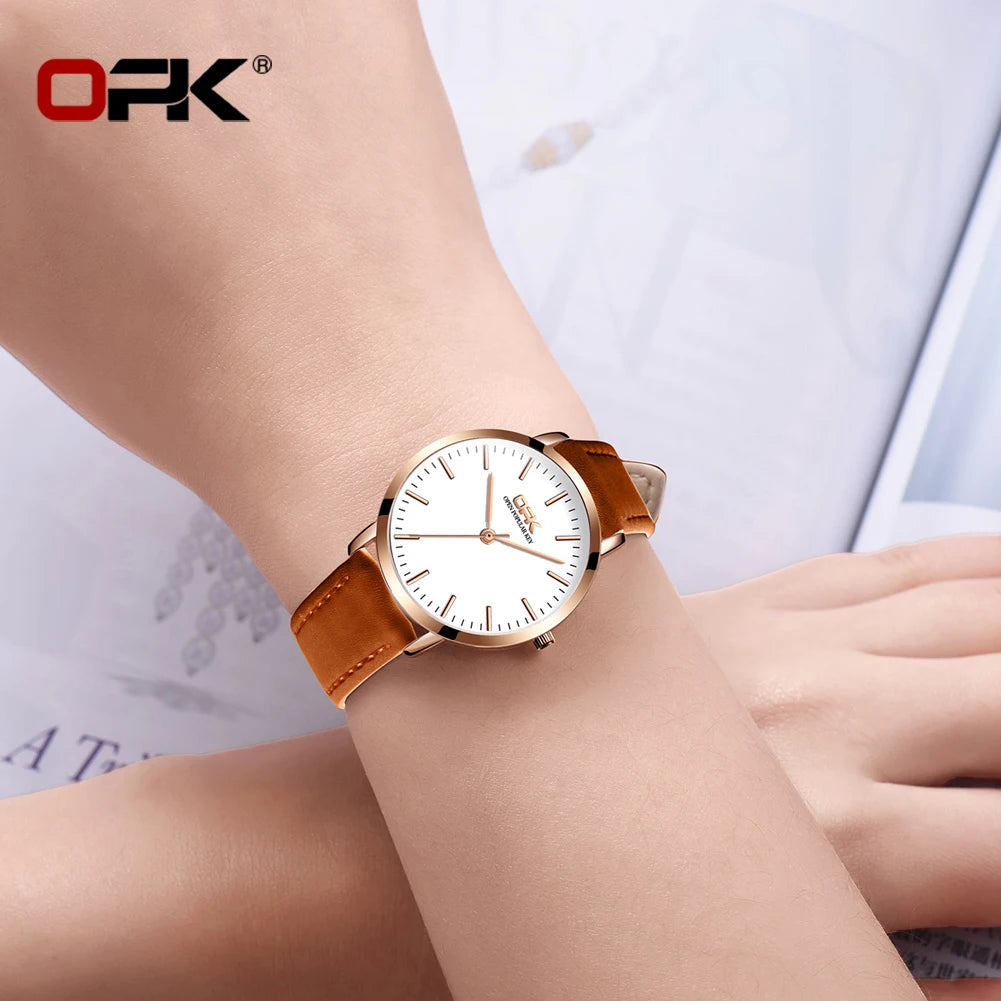 Urban Gear OPK 8101 Original Quartz Watch For Women Waterproof Leather Strap
