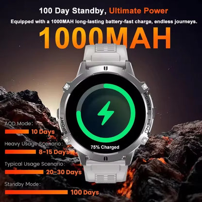 TRex 3 Ultra Smartwatch 1000mAh waterproof GPS