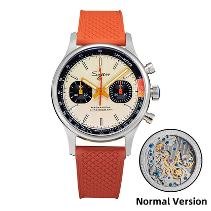Sugess Men Mechanical Chronograph Seagull ST19