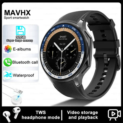 2025 AMOLED Smartwatch — 32GB HD Screen BT Call