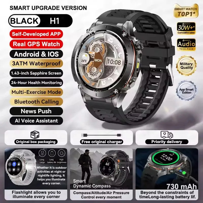 Urban Gear Co. 2025 Military Sport Smartwatch