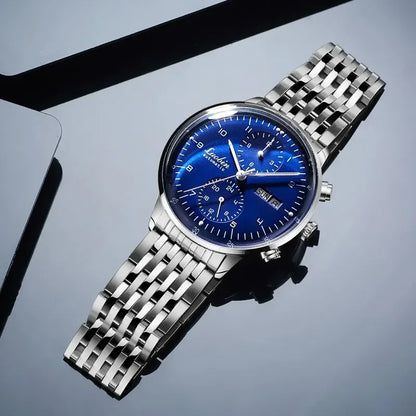 Mens Fashion Mechanical Watches Business Automatic Wristwatch Stainless Steel Luminous Designer 2023