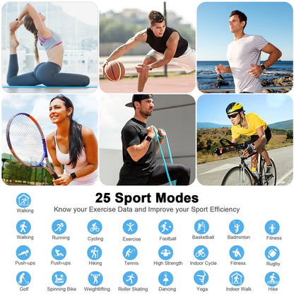 Urban Gear-Smart Watch, Fitness Tracker Watch for Men Women, 1.69''