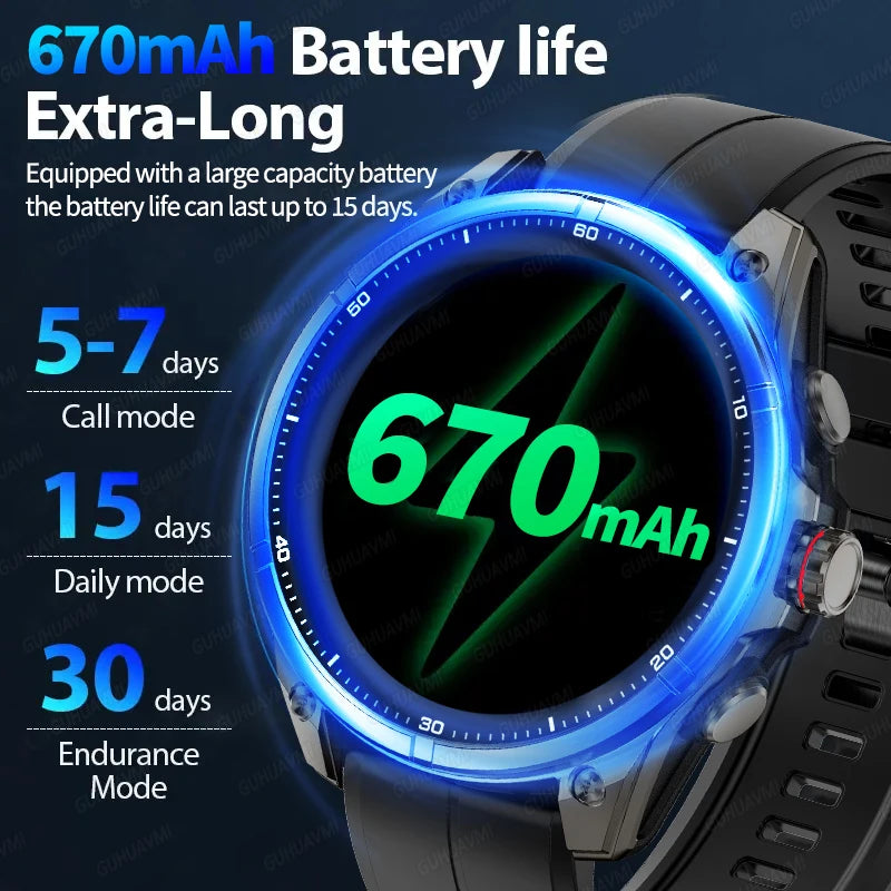 Urban Gear 2025 New Premium GPS Smart Watch Outdoor Altimeter Barometer AMOLED Screen Built-in