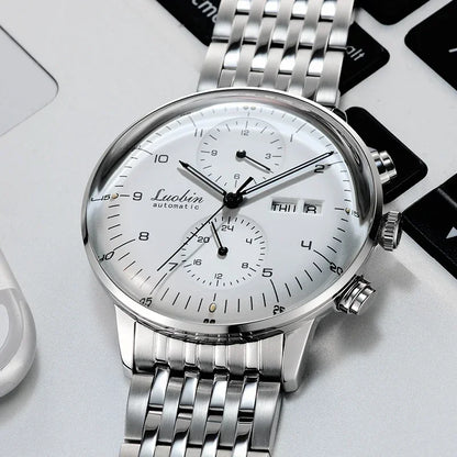 Mens Fashion Mechanical Watches Business Automatic Wristwatch Stainless Steel Luminous Designer 2023