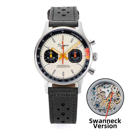 Sugess Men Mechanical Chronograph Seagull ST19