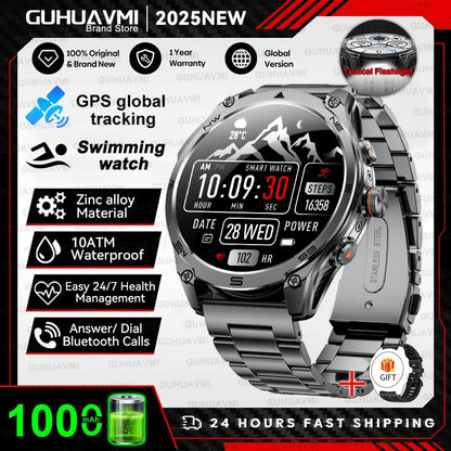 New TREX3 Military 1.75inch HD SmartWatch Men 10ATM