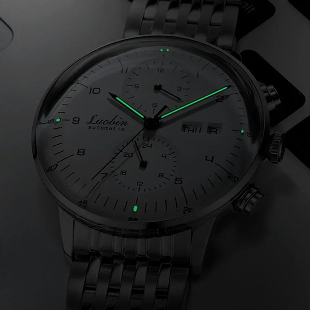 Mens Fashion Mechanical Watches Business Automatic Wristwatch Stainless Steel Luminous Designer 2023