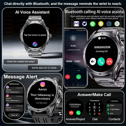 New TREX3 Military 1.75inch HD SmartWatch Men 10ATM