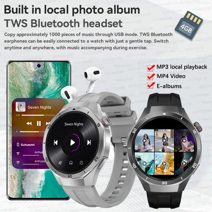 Urban Gear  2025 New Watch DT5pro Smart Watch Men 4GB Memory GPS Google Maps App Store Video