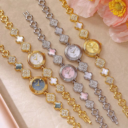 Bee Sister High-end Quartz Ladies Watches Natural Colored Shell Bracelet Women Wristwatches Elegant Temperament Woman Watch New