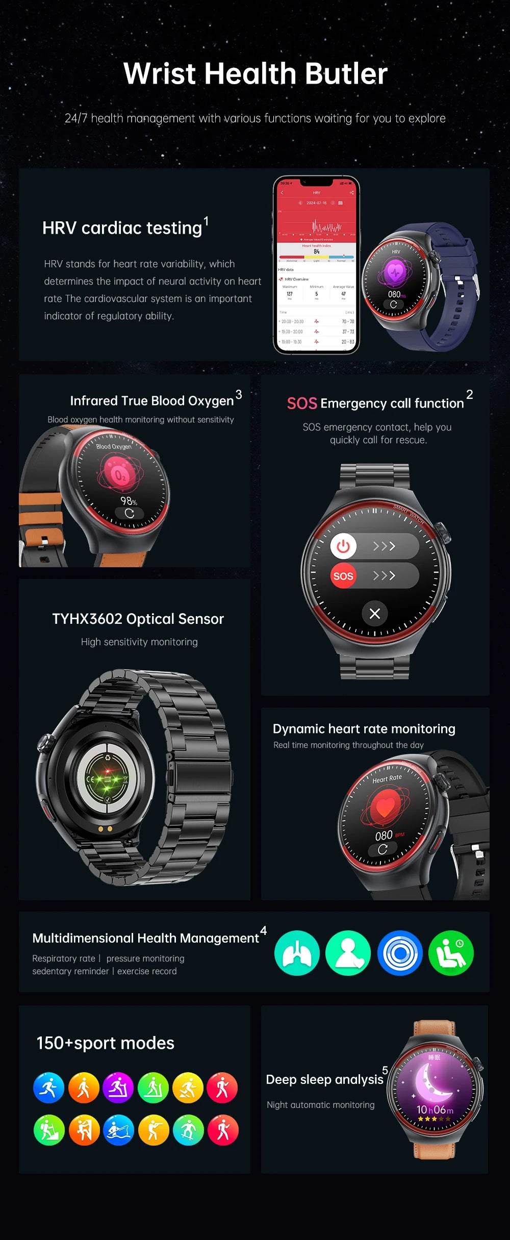 Nursing  Smart Watch for Men