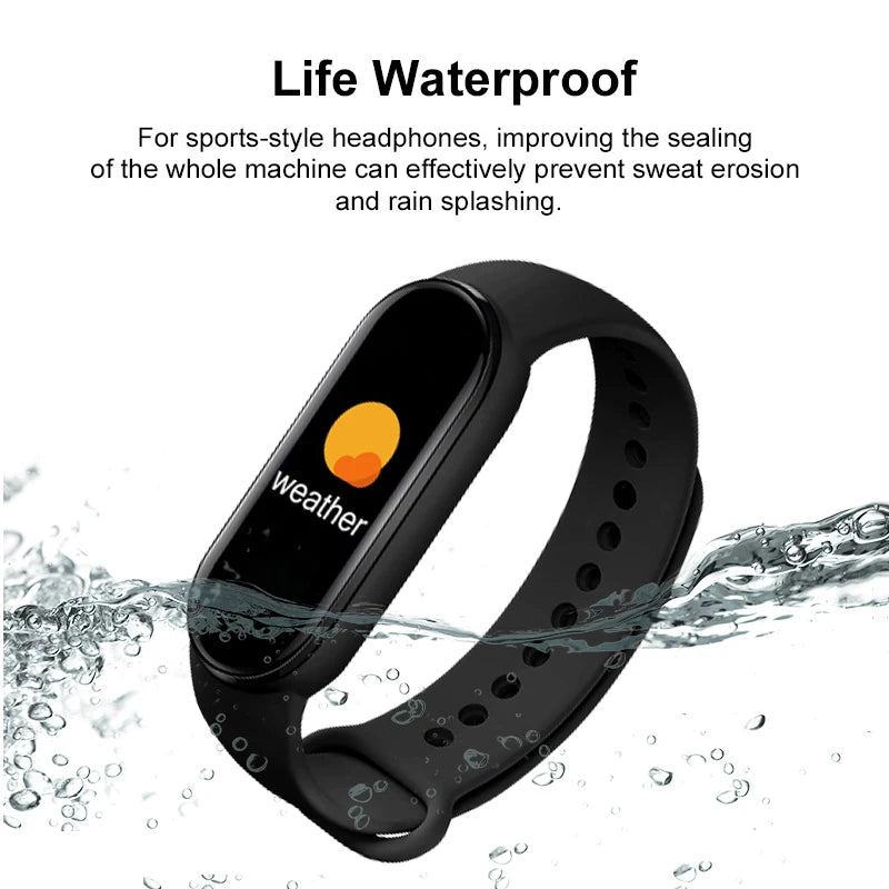 M6 Smart Watch Men Women Fitness Smart Bracelet Sports Band Multi-function Watches